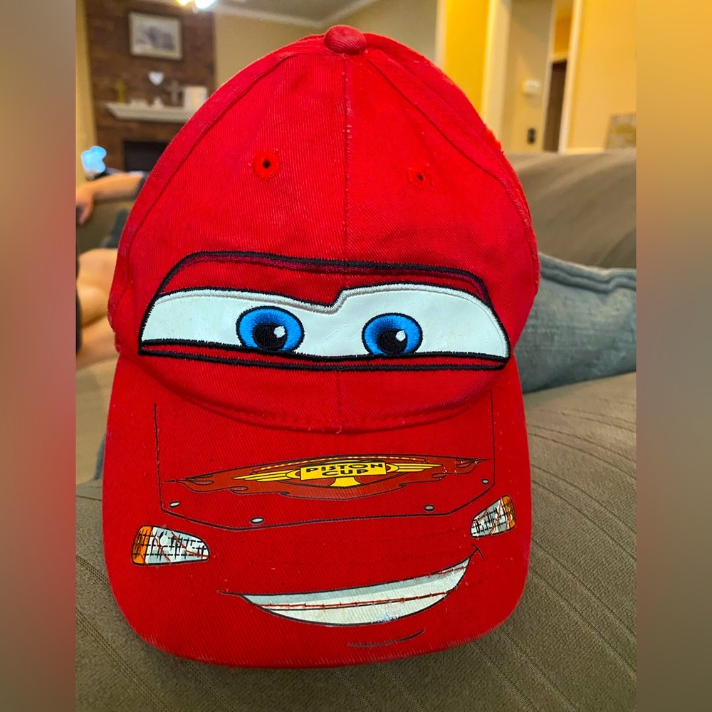 Red Lightning McQueen toddler baseball cap